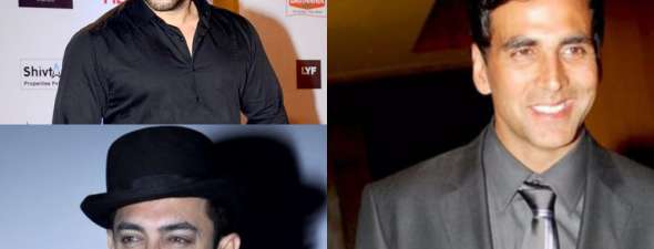 Salman Khan, Amir Khan and Akshay Kumar