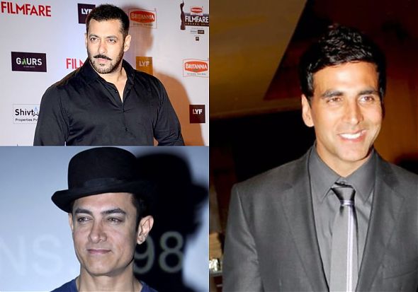 Salman Khan, Amir Khan and Akshay Kumar