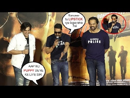 Ajay NAILED it | Ajay Devgan's FUNNYðŸ¤£ðŸ¤£ Moments With Ranveer,Akshay,Kat From Sooryavanshi Trailer L.