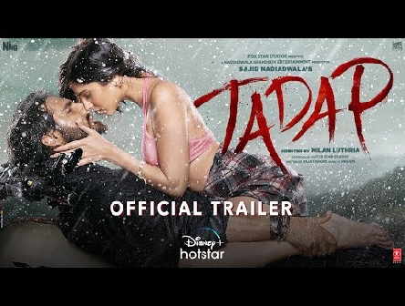 Tadap | Official Trailer | Ahan Shetty | Tara Sutaria | Sajid Nadiadwala | Jan 28|DisneyPlus Hotstar