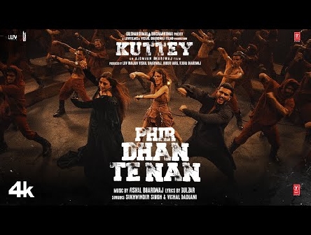 Phir Dhan Te Nan Song: Kuttey| Arjun, Tabu, Konkona, Radhika| Vishal B, Gulzar, Sukhwinder, Vishal D