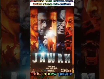 JAWAN OFFICIAL Trailer release date updated || #jawantrailer #jawan #shorts @TechtrimStudio