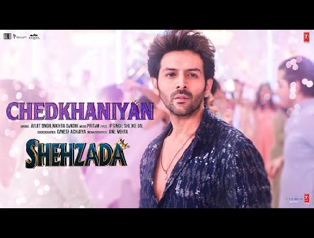 Chedkhaniyan (Video) Shehzada | Kartik, Kriti | Arijit, Nikhita | Pritam, IP Singh, Shloke L