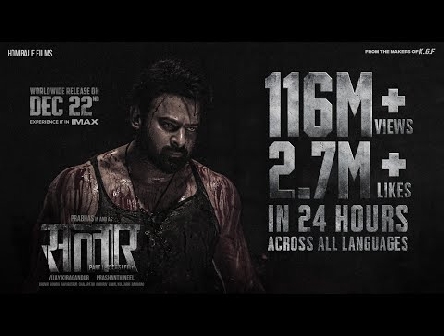 Salaar Hindi Trailer | Prabhas | Prashanth Neel | Prithviraj|Shruthi|Hombale Films| Vijay Kiragandur