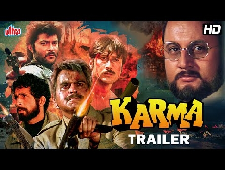 Karma Trailer |Dilip Kumar, Nutan, Anil Kapoor, Jackie Shroff | Hindi Bollywood Action Movie Trailer