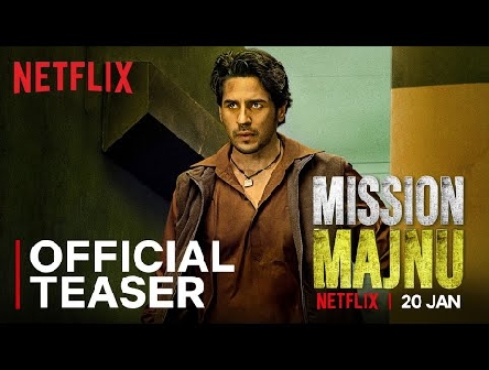 Mission Majnu | Sidharth Malhotra, Rashmika Mandanna | Official Teaser | Netflix India