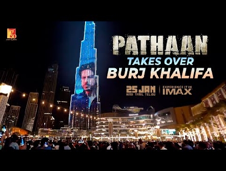Pathaan takes over Burj Khalifa | Shah Rukh Khan | Siddharth Anand | In Cinemas on 25 Jan 2023