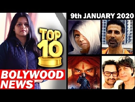 Top 10 Bollywood News | 9th Jan 2020  | Chhapaak, Jawani Jaanemann Trailer, Laxxmi Bomb, Salman Khan
