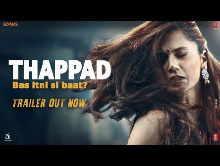 THAPPAD Trailer: Taapsee Pannu | Anubhav Sinha |  Bhushan Kumar | Releasing 28 February 2020