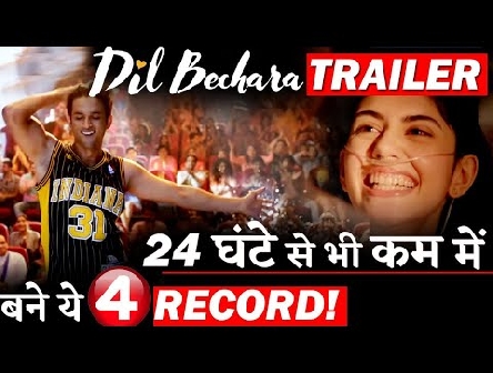 4 Records Break By Sushant Singh Rajputâ€™s DIL BECHARA Trailer