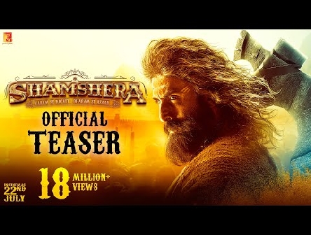 Shamshera Official Teaser | Ranbir Kapoor, Sanjay Dutt, Vaani Kapoor | Karan Malhotra | 22 July 2022