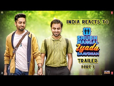 India Reacts to Shubh Mangal Zyada Saavdhan Trailer | Ayushmann Khurrana | Jeetu | 21 February 2020